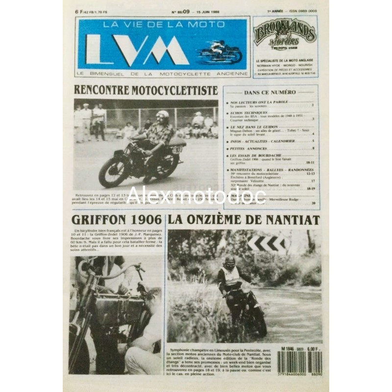 la vie de la moto n° 88/09